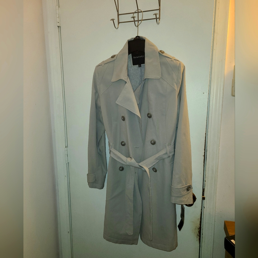 Light Gray Rain Jacket